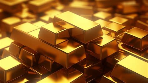 Premium Photo Stacked Gold Bars Shine In Piles