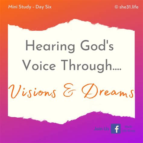 Hearing God's Voice Through Visions & Dreams | Hearing gods voice ...