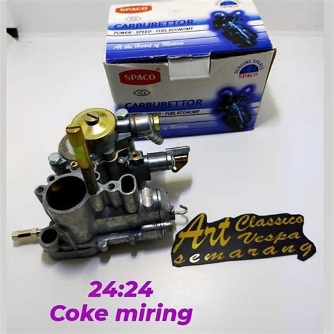 Jual Karburator Spaco 24 Banding 24 Coke Miring Cocok Untuk Smua Vespa