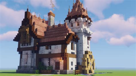 Tudor Watermillhouse Inspired By Bdoubleo100 Minecraftbuilds