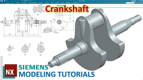 Siemens NX Modeling Tutorials 37 Design CrankShaft Engine Practice