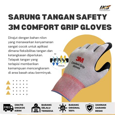 Jual Sarung Tangan 3M Comfort Grip Gloves Shopee Indonesia