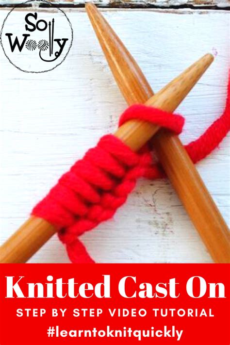 Knitted Cast On Method Learn How To Knit Quickly Lesson 1 Knitting