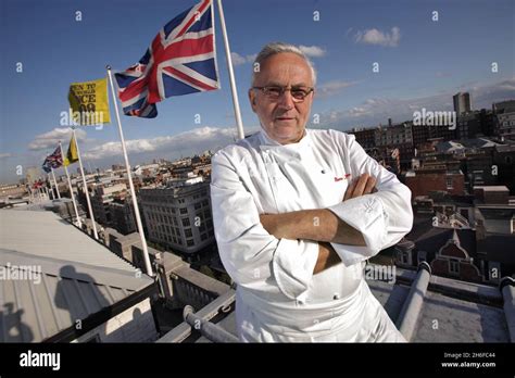 Chef Pierre Koffmann On The Roof Of Selfridges London Stock Photo Alamy