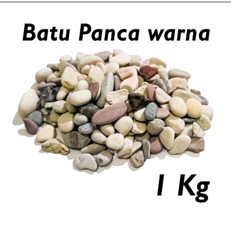 Jual Batu Pancawarna Batu Kolam Pancawarna 1 Kg Dekorasi Taman Batu Pot