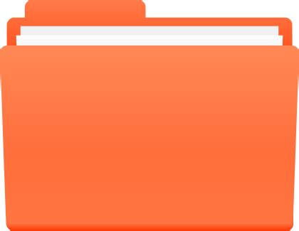 FOLDER ICON ORANGE | SVG(VECTOR):Public Domain | ICON PARK | Share the ...