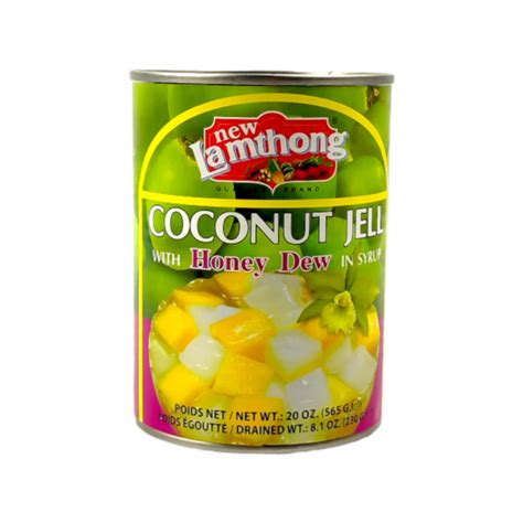 New Lamthong Coconut Jell With Honey Dew In Syrup 565g Shopifull