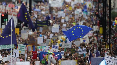 Thousands Gather For Anti Brexit Protest In London ITV News