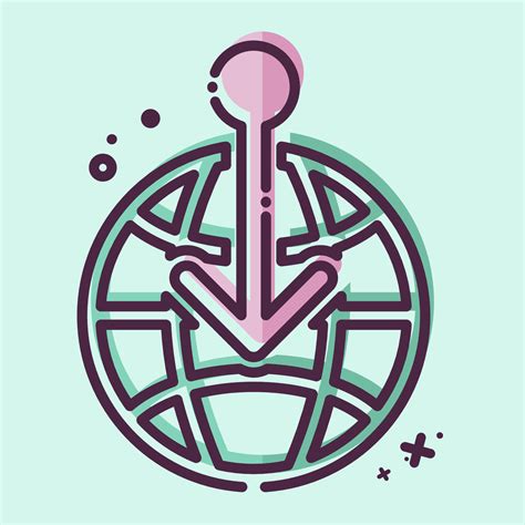 Icon External Forcing. related to Climate Change symbol. MBE style