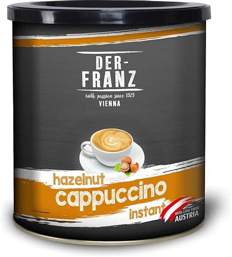 Der Franz Cappuccino instantané aux arômes de noisettes 500 g Amazon