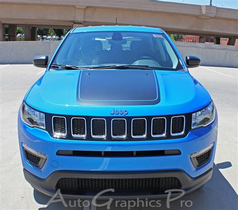 Jeep Compass Hood Vinyl Graphics Bearing Decals Stripes