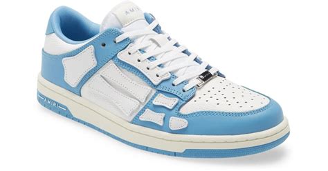 Amiri Synthetic Skel Low Top Sneaker in Powder Blue (Blue) for Men - Lyst