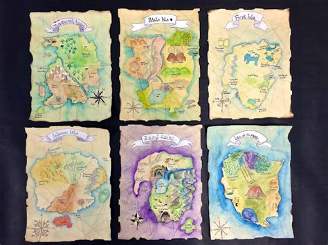 Sixth Grade Art With Mrs Baxter Identity Maps Watercolor