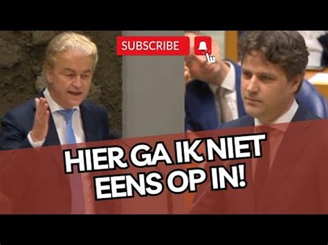 Hilarisch Wilders Neemt Bontenbal Niet Serieus Hier Ga Ik Niet Op In