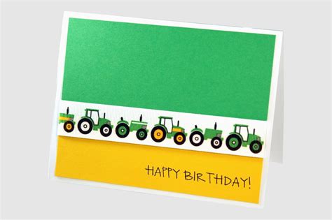 John Deere Birthday Cards Boy Birthday Card Tractor Birthday Card