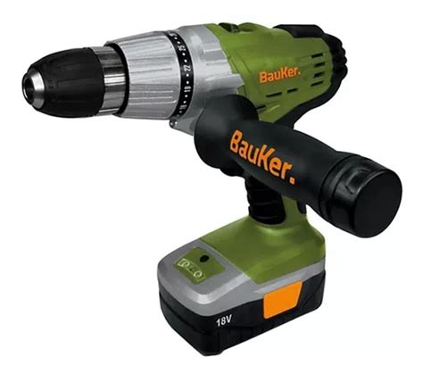 Taladro Con Percutor Inalámbrico 18v Bauker Calidad Oferta Cuotas sin