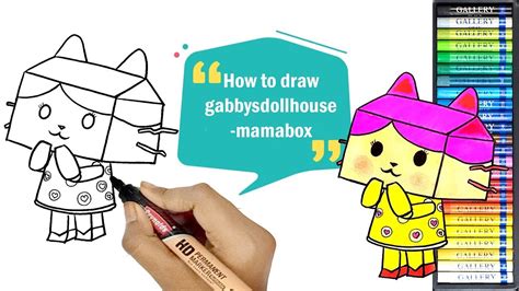 Online Classes How To Draw Gabby S Dollhouse Mamabox Youtube