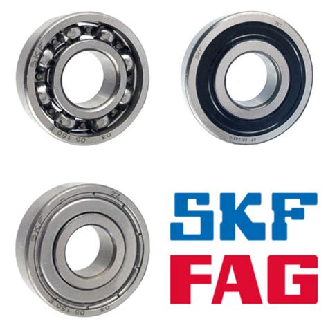 SKF FAG Kugellager 5mm Bis 80mm DIN 625 Rillenkugellager Offen 2Z