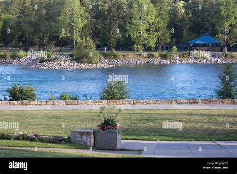 Baker Park Looking Across The Bow River To Bowness Park In Calgary