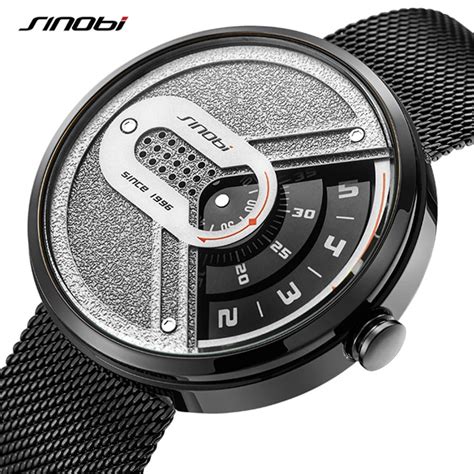 Sinobi reloj analógico de cuarzo para hombre accesorio de pulsera