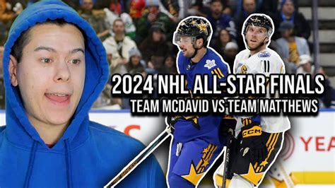 Reaction To Team Mcdavid Vs Team Matthews 2024 Nhl All Star Fianls