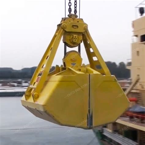 Mechanical Clamshell Crane Grabs Two Rope Cbm Wear Resistant