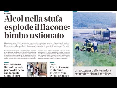 Alcol Nella Stufa Esplode Il Flacone Bimbo Ustionato Edicola Bel N Di