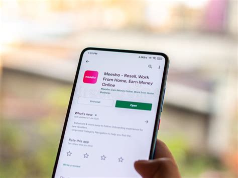 Assam India August 12 2020 Meesho A Selling App Logo On Phone