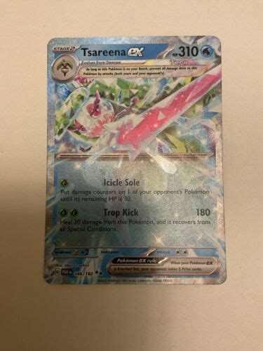 Tsareena Ex 046 182 Paradox Rift Double Rare Holo Pokemon TCG Card NM