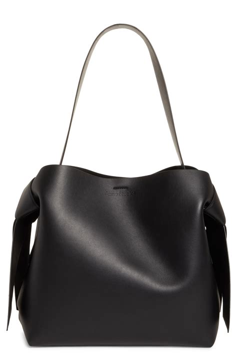 Acne Studios Midi Musubi Leather Bag Black Editorialist