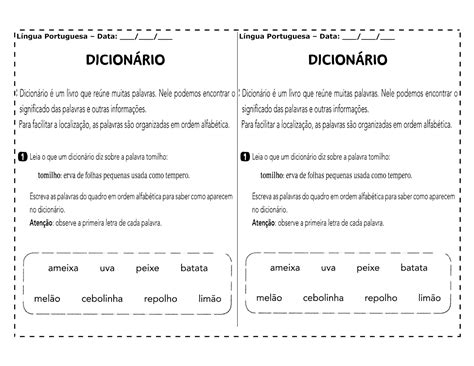 Palavras Para Procurar No Dicionário 5 Ano - Atividades Com Uso Do Dicionário Para 5o Ano - RETOEDU