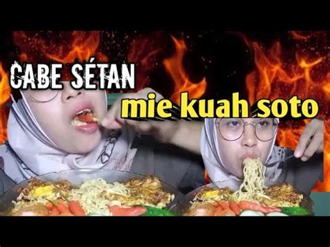 Mukbang Mie Sedap Soto Cabe S Tan Ceplok Telor Gosong Youtube