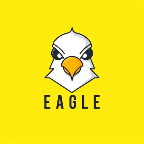 Premium Vector | Yellow eagle logo