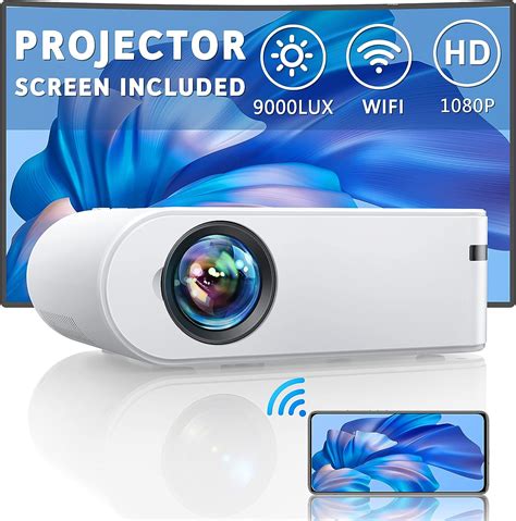 Yaber Mini Proyector Con Pantalla Proyector Wifi Actualizado