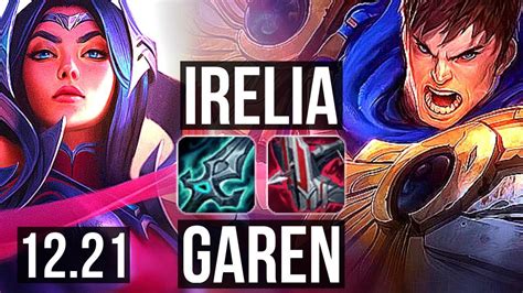 IRELIA Vs GAREN TOP Quadra 1500 Games 1 2M Mastery Dominating