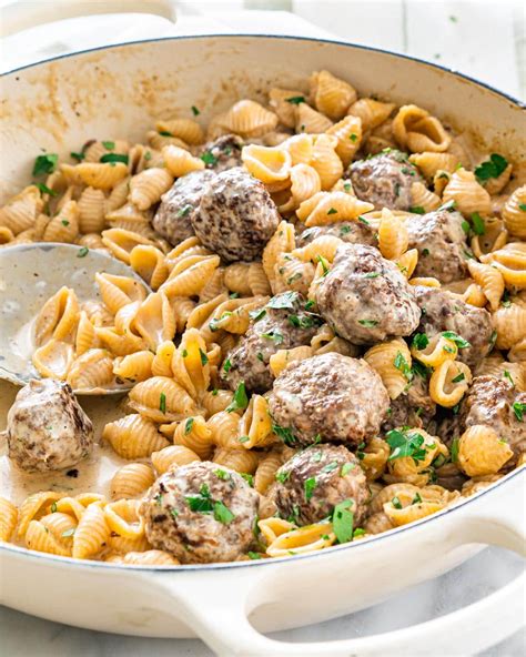 Swedish Meatball Pasta Jo Cooks