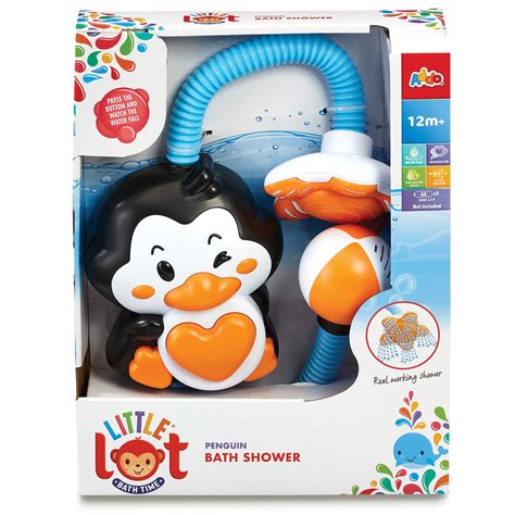Little Lot Bathtime Penguin Shower Bath Toy The Entertainer