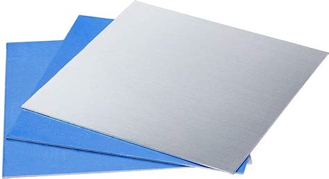 6pcs Blank Aluminium Stamping Sheets Thin Aluminum Sheets Practice