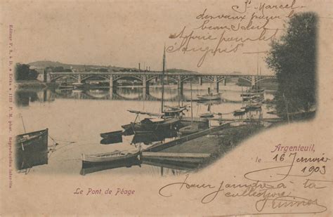 Argenteuil Le Pont De P Age Carte Postale Ancienne Et Vue D Hier Et