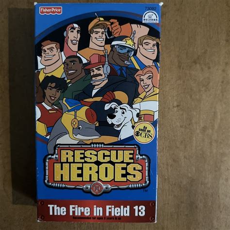 Rescue Heroes Fisher Price VHS the Fire in Field 13 Cartoon Animated - Etsy