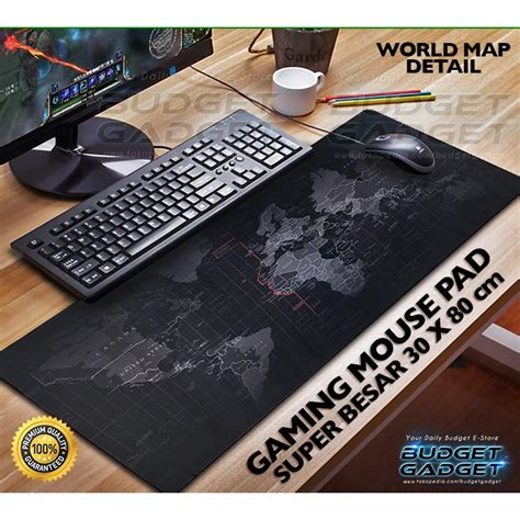 Jual Gaming Mouse Pad Besar 300 X 800 Mm Motif Peta Dunia Shopee