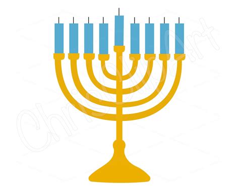 Menorah Svg Clipart For Cricut And Sublimation Printable Etsy Etsy