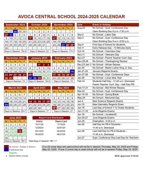 District School Calendar - School District Calendar