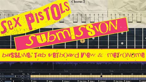 Submission Sex Pistols Bassline Tab Fretboard View Metronome