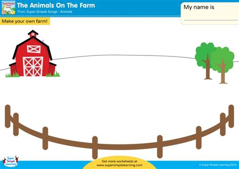 The Animals On The Farm - Super Simple Songs | Worksheets, Farm, Super ...