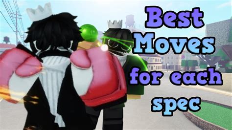 YBA Best Moves For Each Spec In My Opinion YouTube