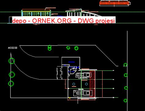 Proje Sitesi Depo Autocad Projesi