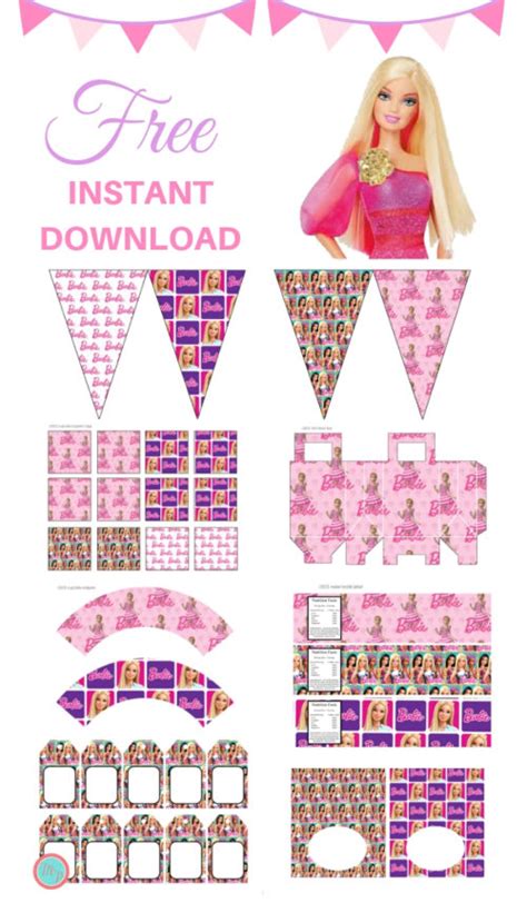 FREE Barbie Party Printable - Magical Printable