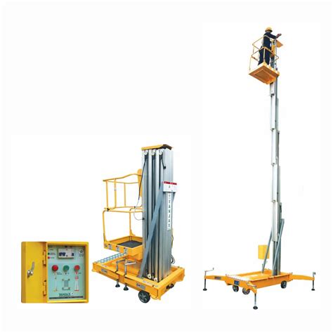 Shreeji Enterprise Painted Steel Single Mast Aerial Work Platform