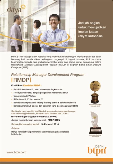 Pt Bank Tabungan Pensiunan Nasional Tbk S1 Fresh Graduated Rmdp Btpn